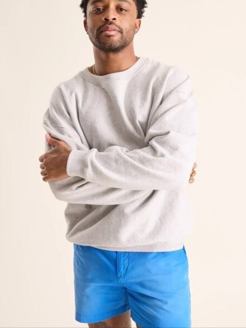 Chubbies The 6th Period Crewneck Comfort Sweatshirt Heather Gray